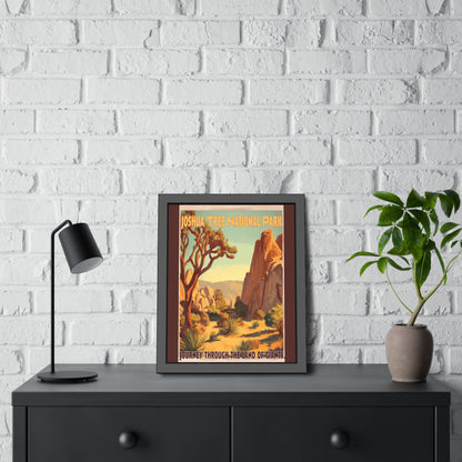 Framed Poster — Joshua Tree National Park Vintage Travel Print