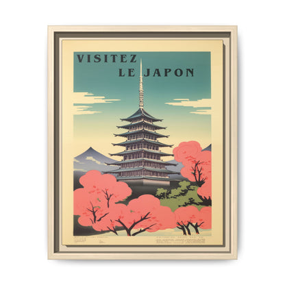 Visitez le Japon Japanese Travel Vintage Poster | Museum-Quality Fine Art Print