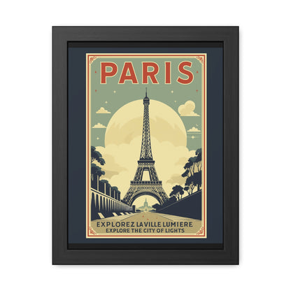 Vintage Paris Framed Poster - Travel Wall Art
