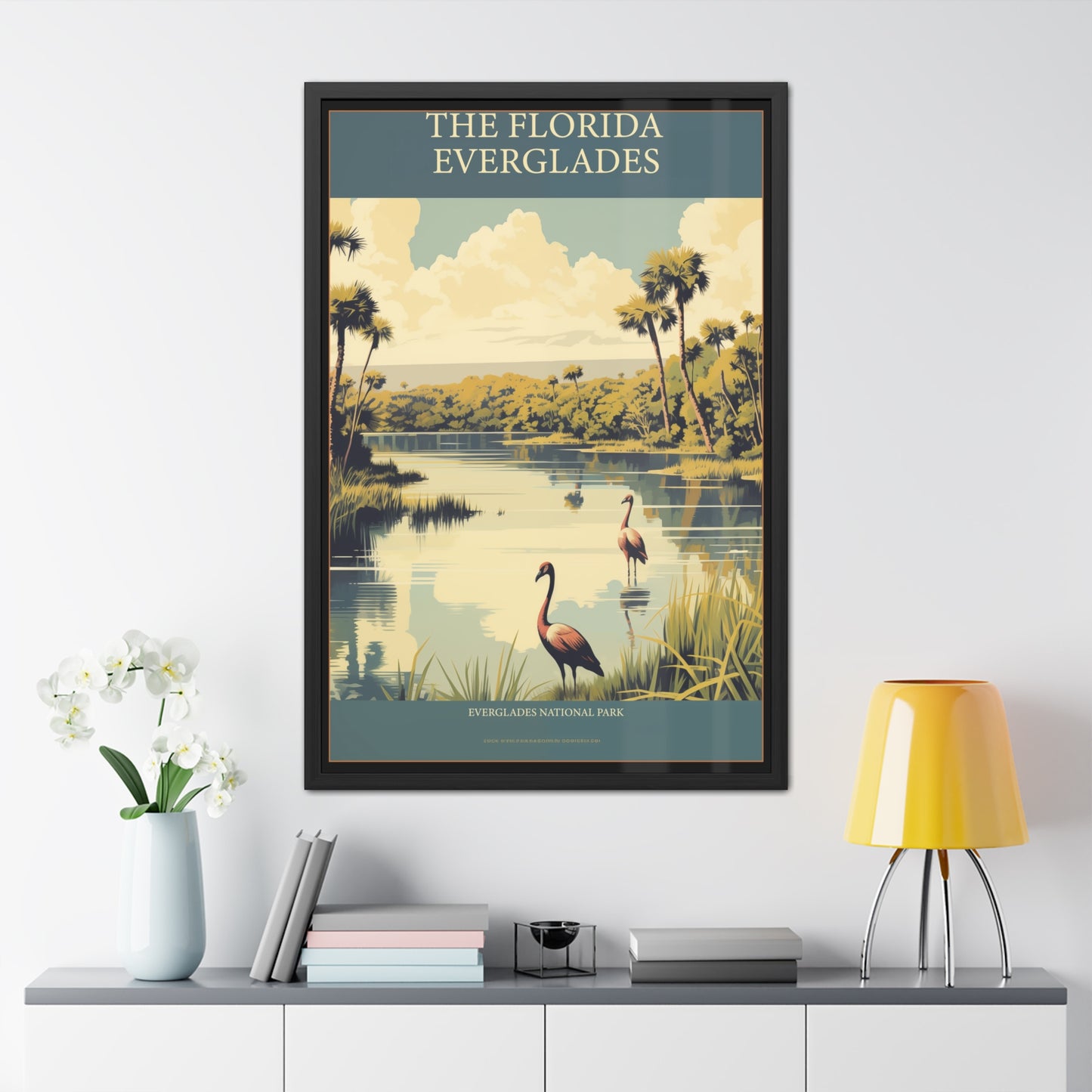 "The Florida Everglades - Vintage National Park Framed Poster"