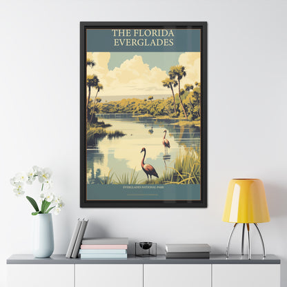 "The Florida Everglades - Vintage National Park Framed Poster"