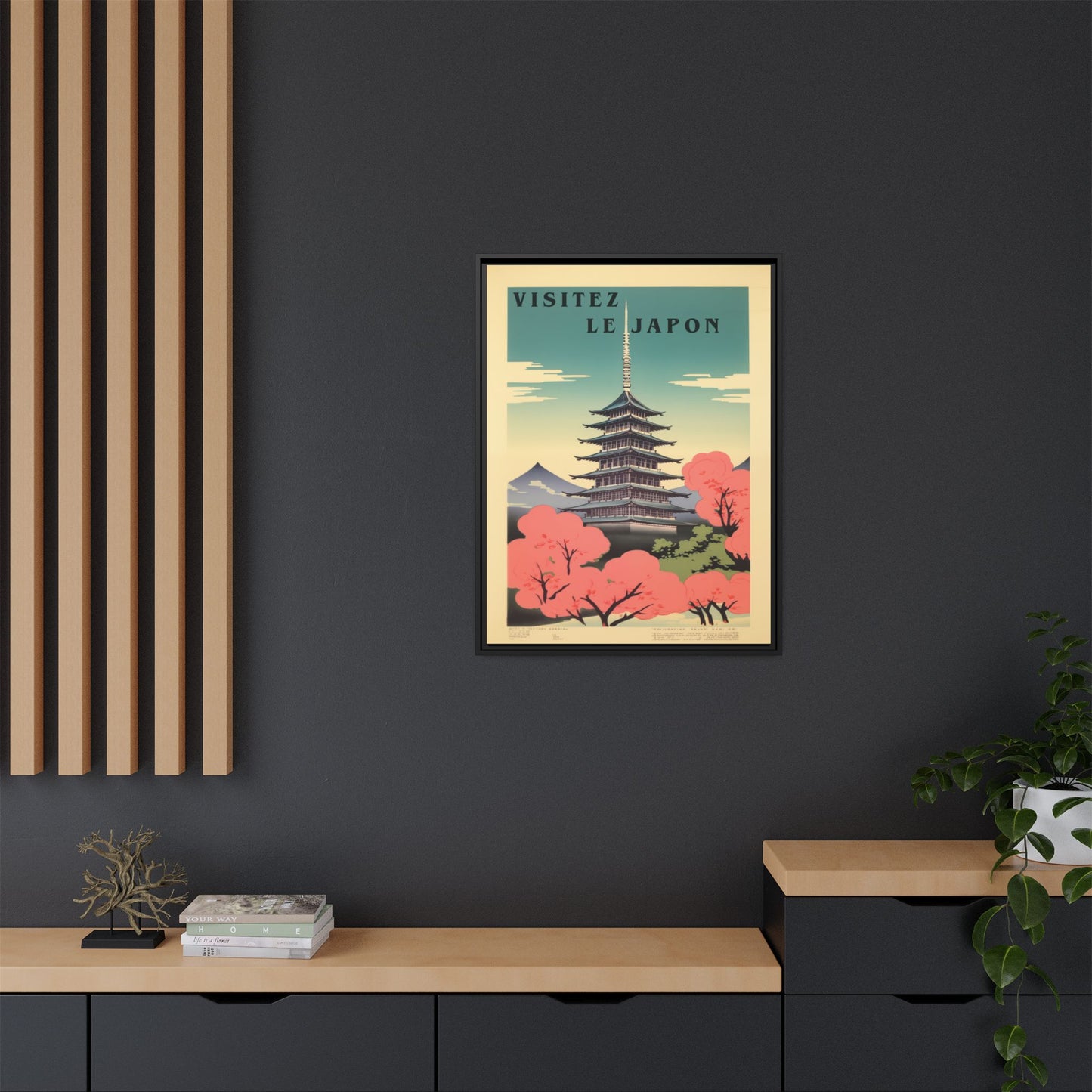 Visitez le Japon Japanese Travel Vintage Poster | Museum-Quality Fine Art Print