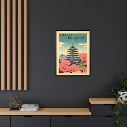 Visitez le Japon Japanese Travel Vintage Poster | Museum-Quality Fine Art Print