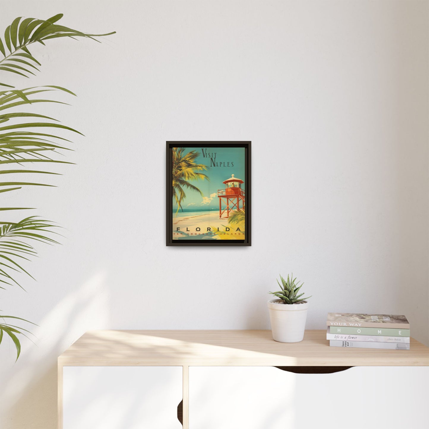 Naples Florida Vintage Beach Poster | Museum-Quality Fine Art Print