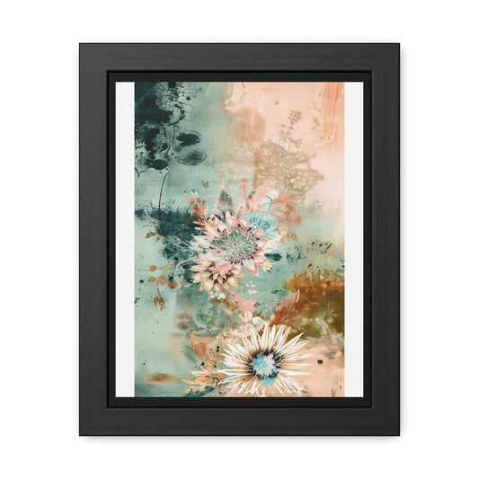 Floral Framed Poster — Boho Wall Art, Botanical Print, Vintage-Inspired Home Decor, Gift for Her | Vintageanna