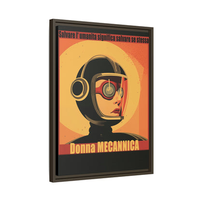 Donna Meccanica Retro Sci-Fi Vintage Poster | Museum-Quality Fine Art Print