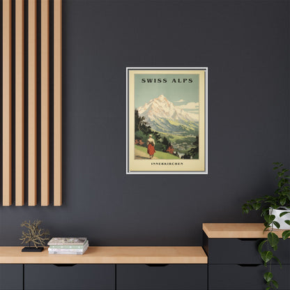 Swiss Alps Vintage Travel Poster | Fine Art Print
