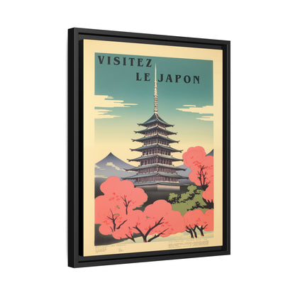 Visitez le Japon Japanese Travel Vintage Poster | Museum-Quality Fine Art Print
