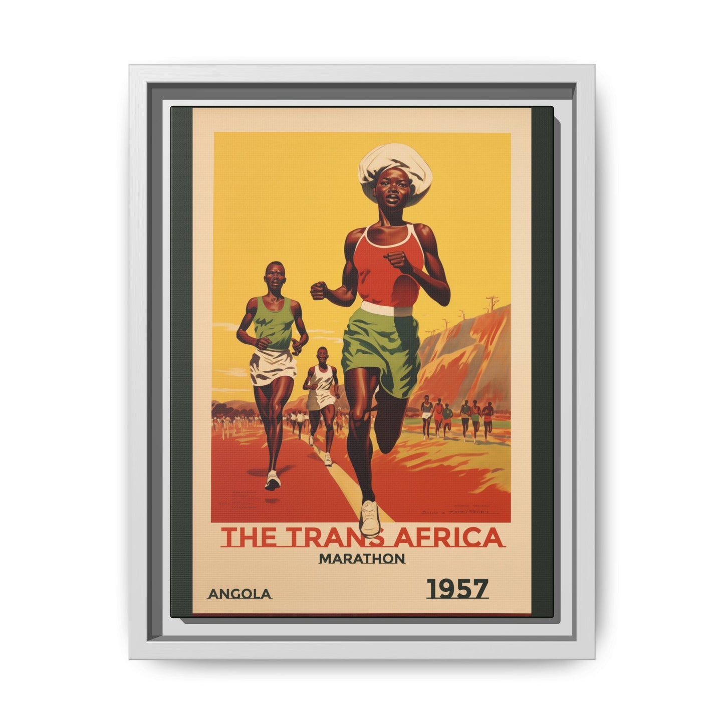 Trans-Africa Marathon 1957 Vintage Poster | Fine Art Print