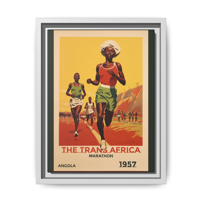 Trans-Africa Marathon 1957 Vintage Poster | Fine Art Print
