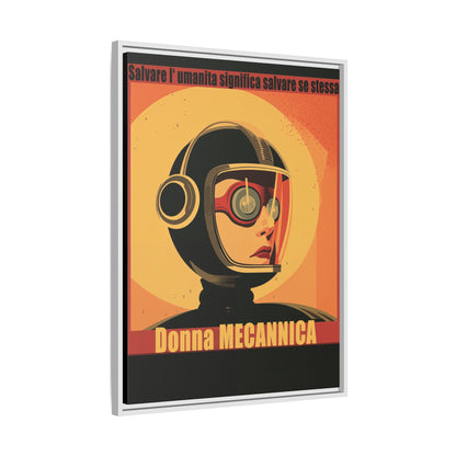 Donna Meccanica Retro Sci-Fi Vintage Poster | Museum-Quality Fine Art Print