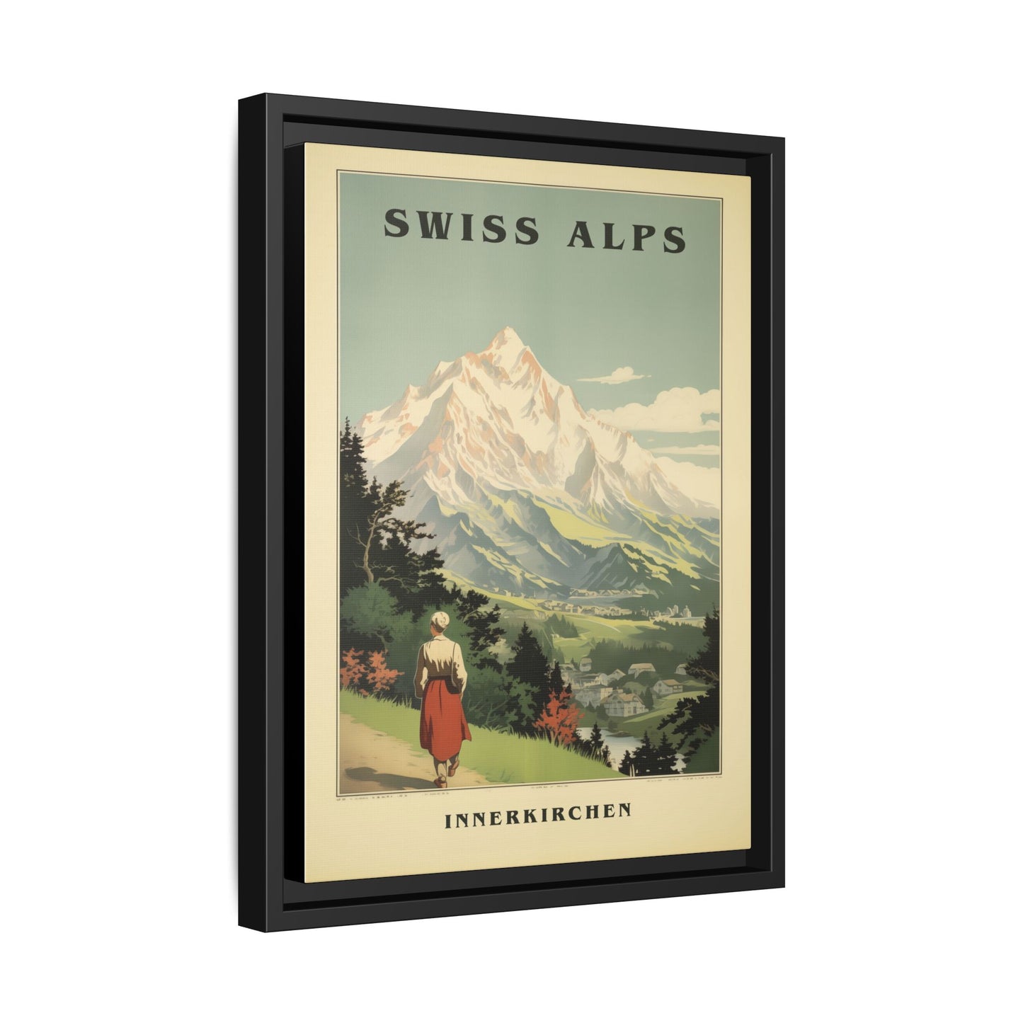 Swiss Alps Vintage Travel Poster | Fine Art Print