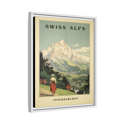 Swiss Alps Vintage Travel Poster | Fine Art Print