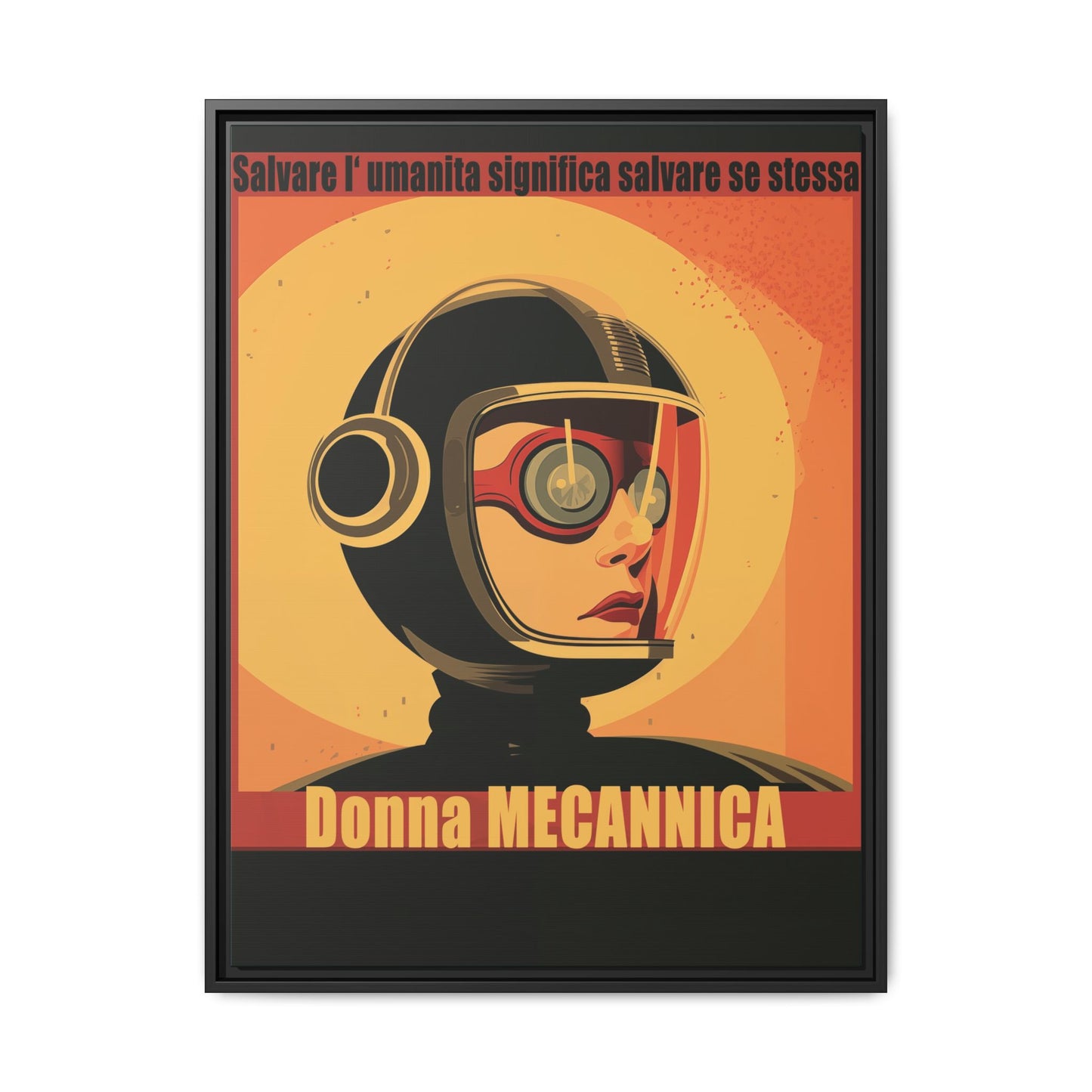 Donna Meccanica Retro Sci-Fi Vintage Poster | Museum-Quality Fine Art Print