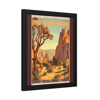 Framed Poster — Joshua Tree National Park Vintage Travel Print