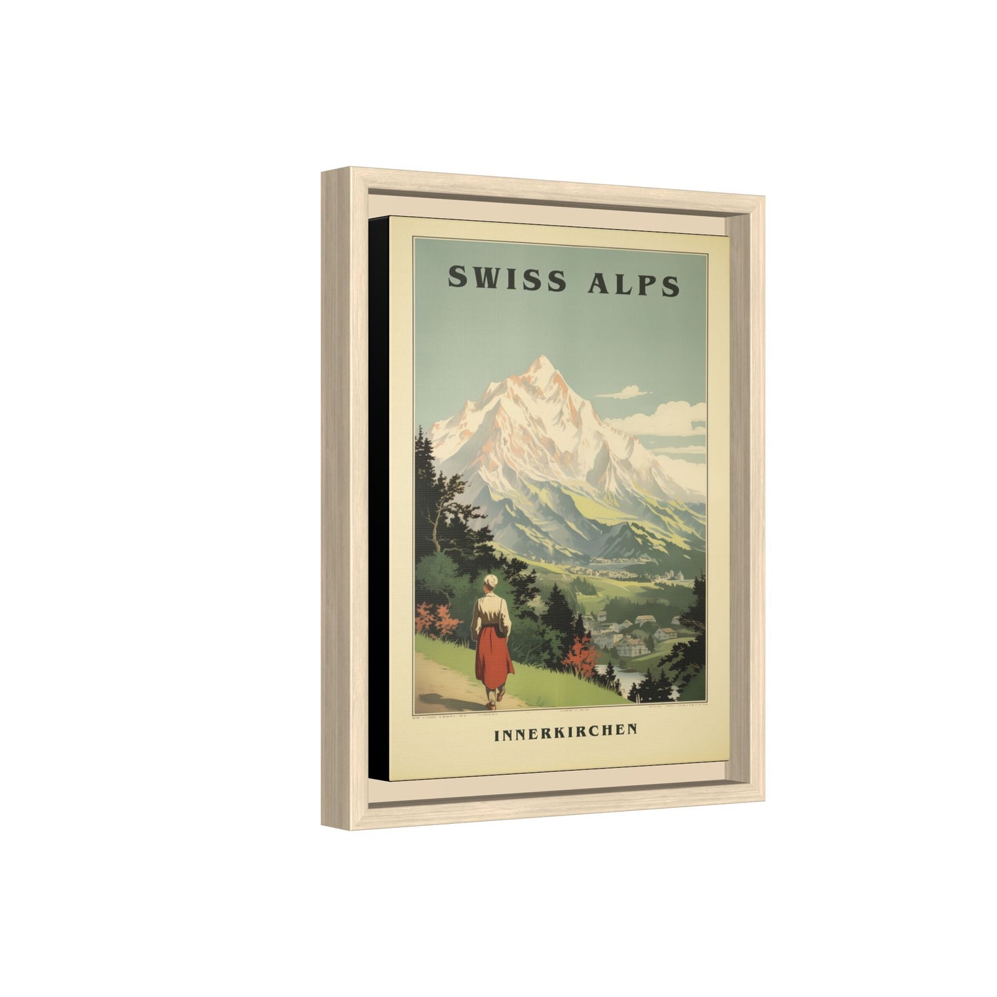 Swiss Alps Vintage Travel Poster | Fine Art Print