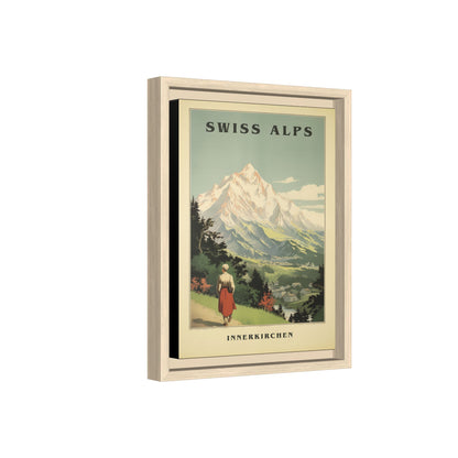 Swiss Alps Vintage Travel Poster | Fine Art Print