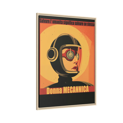 Donna Meccanica Retro Sci-Fi Vintage Poster | Museum-Quality Fine Art Print