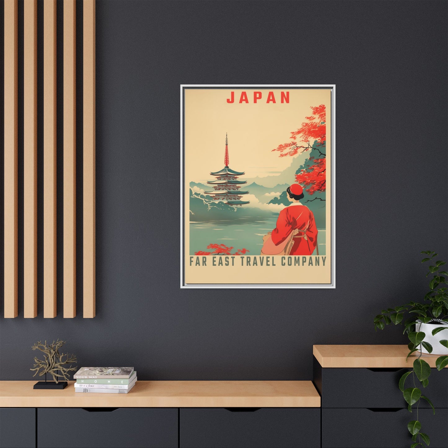 Japan Far East Travel Company Vintage Poster | Museum-Quality Fine Art Print