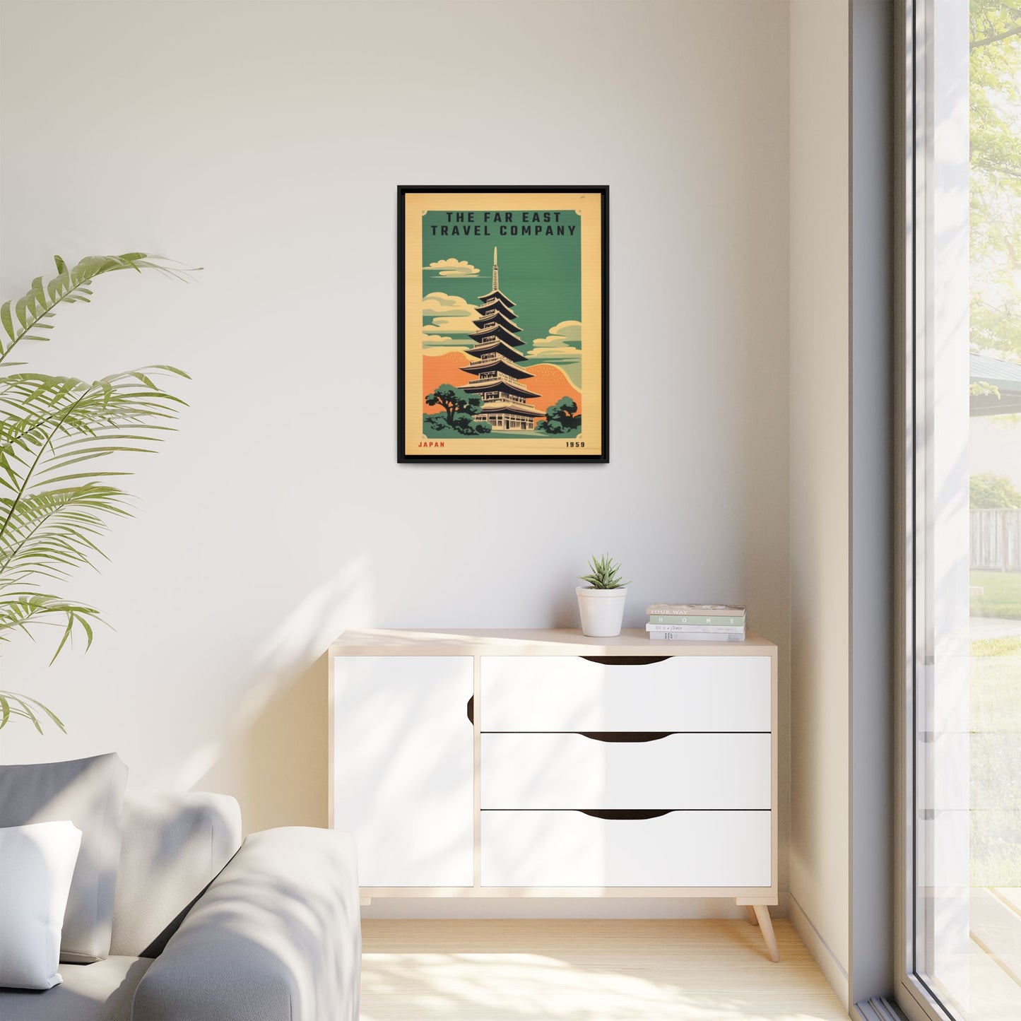 Japan Pagoda Vintage Poster | Museum-Quality Fine Art Print
