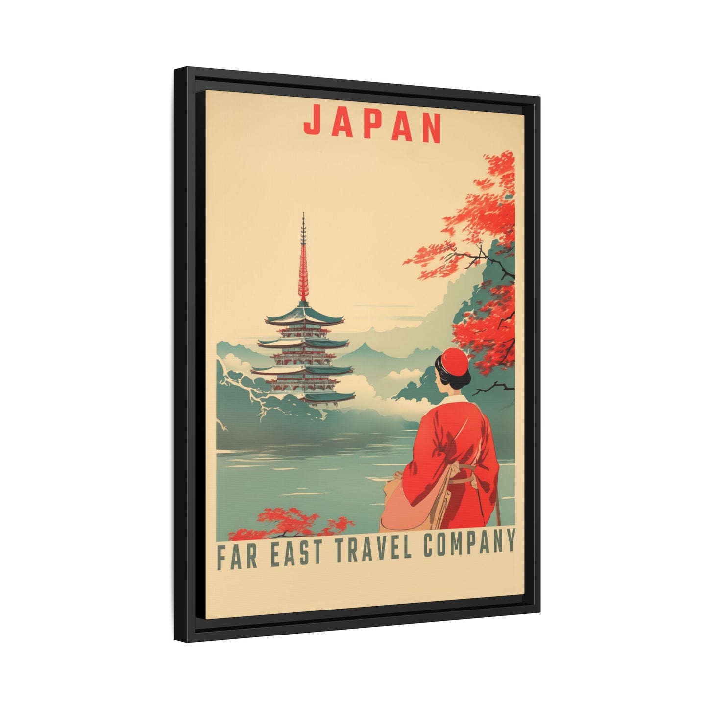 Japan Far East Travel Company Vintage Poster | Museum-Quality Fine Art Print