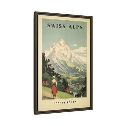 Swiss Alps Vintage Travel Poster | Fine Art Print