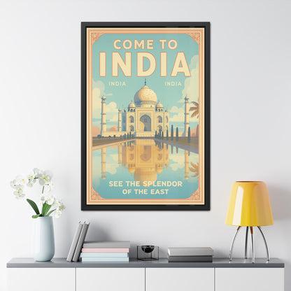 Vintage India Travel Framed Poster — See the Splendor of the East | Vintageanna_M