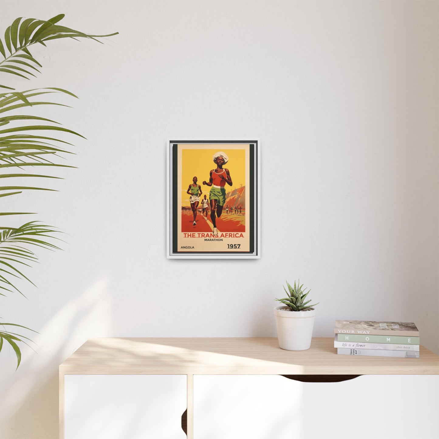 Trans-Africa Marathon 1957 Vintage Poster | Fine Art Print