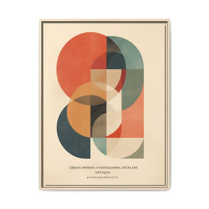 Abstract Geometric Art Print Vintage Poster | Museum-Quality Fine Art Print