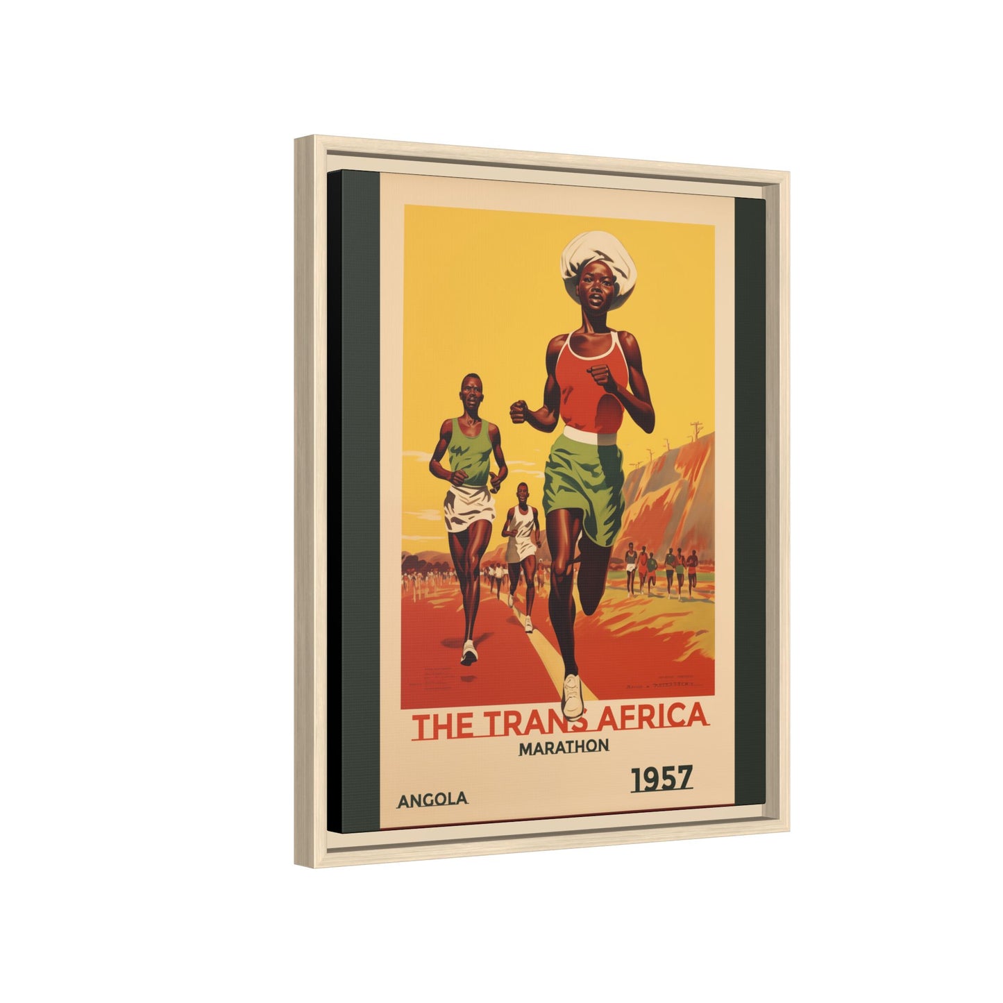 Trans-Africa Marathon 1957 Vintage Poster | Fine Art Print