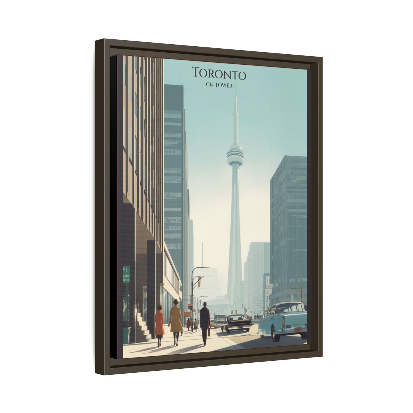Toronto CN Tower Vintage Travel Poster | Museum-Quality Fine Art Print