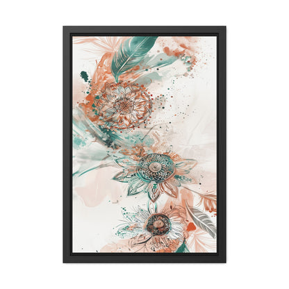 Floral Wall Art Print — Boho Framed Poster, Botanical Home Decor, Vintage-Inspired Gift for Her | Vintageanna