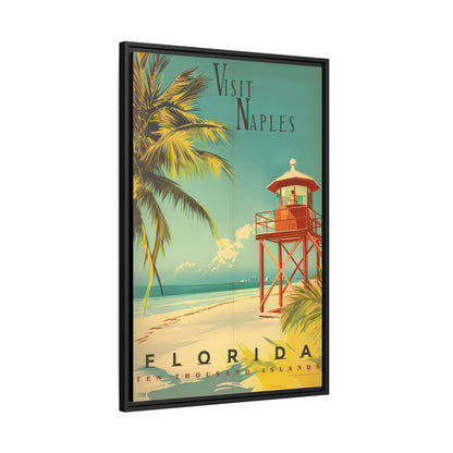 Naples Florida Vintage Beach Poster | Museum-Quality Fine Art Print