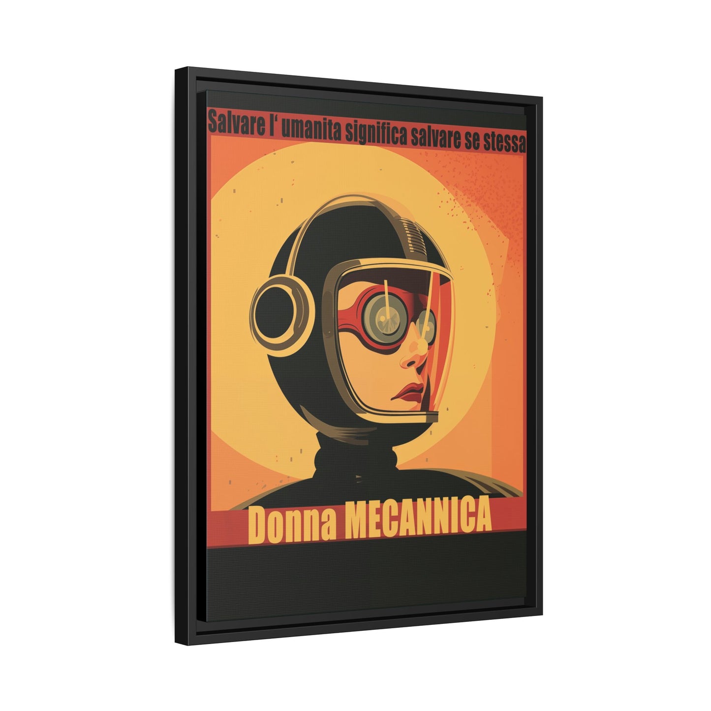 Donna Meccanica Retro Sci-Fi Vintage Poster | Museum-Quality Fine Art Print
