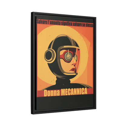 Donna Meccanica Retro Sci-Fi Vintage Poster | Museum-Quality Fine Art Print