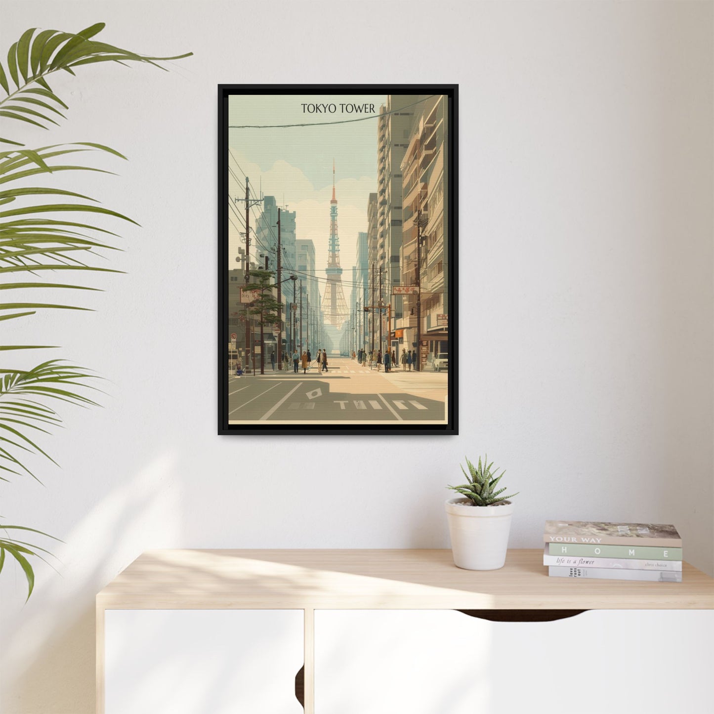Tokyo Tower Vintage Travel Poster | Museum-Quality Fine Art Print