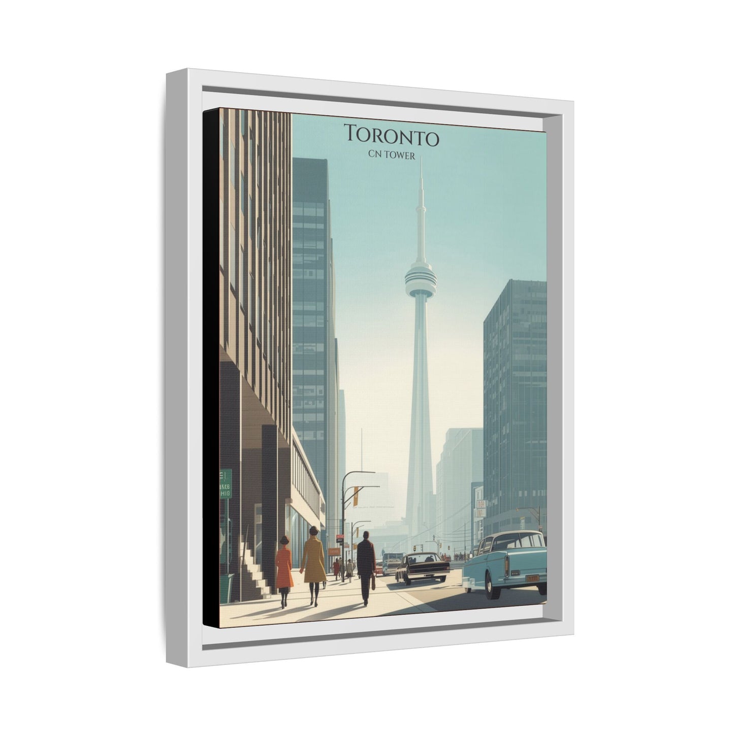 Toronto CN Tower Vintage Travel Poster | Museum-Quality Fine Art Print