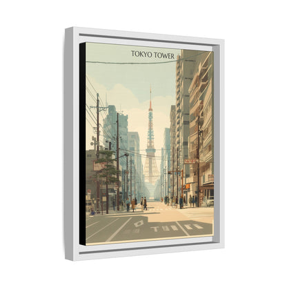 Tokyo Tower Vintage Travel Poster | Museum-Quality Fine Art Print