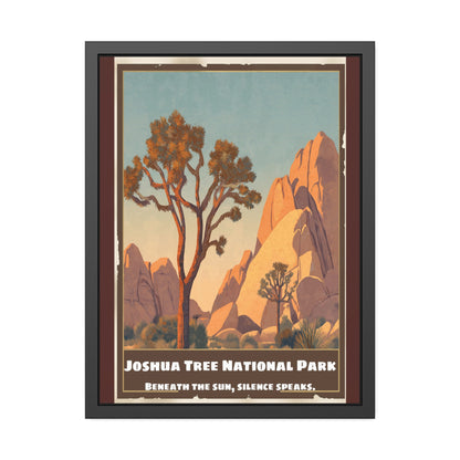 Framed Poster — Joshua Tree National Park Vintage Travel Art