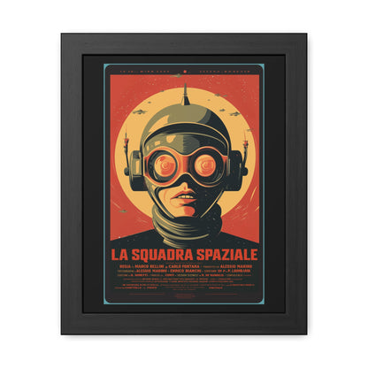 Retro Sci-Fi Framed Poster | Vintage Space Art Print | Home Décor Gift for Collectors, Art Lovers & Movie Fans | Futuristic Wall Art by Vintageanna