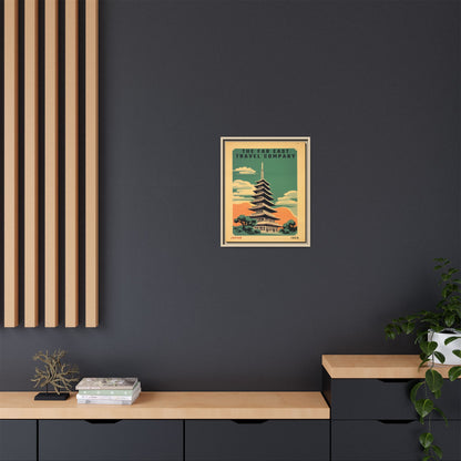 Japan Pagoda Vintage Poster | Museum-Quality Fine Art Print
