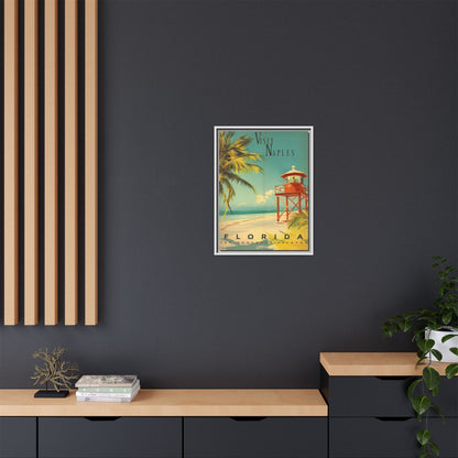 Naples Florida Vintage Beach Poster | Museum-Quality Fine Art Print