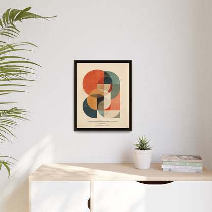 Abstract Geometric Art Print Vintage Poster | Museum-Quality Fine Art Print
