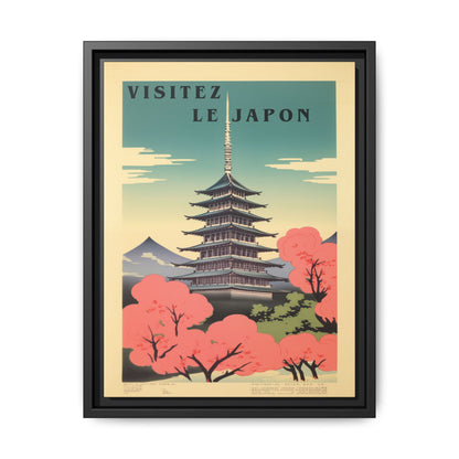 Visitez le Japon Japanese Travel Vintage Poster | Museum-Quality Fine Art Print