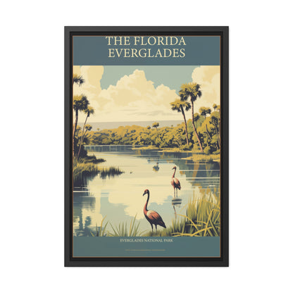 "The Florida Everglades - Vintage National Park Framed Poster"