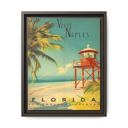 Naples Florida Vintage Beach Poster | Museum-Quality Fine Art Print