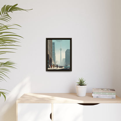 Toronto CN Tower Vintage Travel Poster | Museum-Quality Fine Art Print