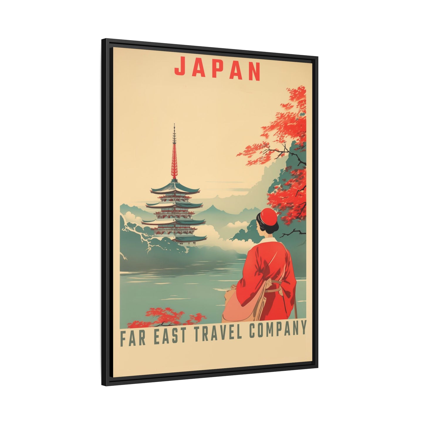 Japan Far East Travel Company Vintage Poster | Museum-Quality Fine Art Print