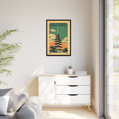 Japan Pagoda Vintage Poster | Museum-Quality Fine Art Print