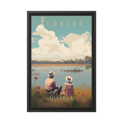 Vintage Florida Lakeside Wall Art posters – Osceola County Retro Charm
